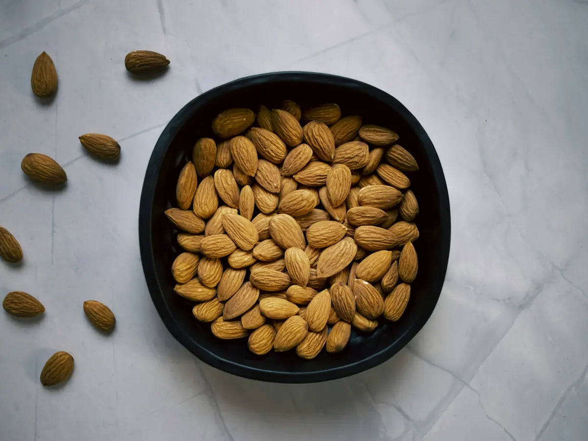 Almonds in a bowl