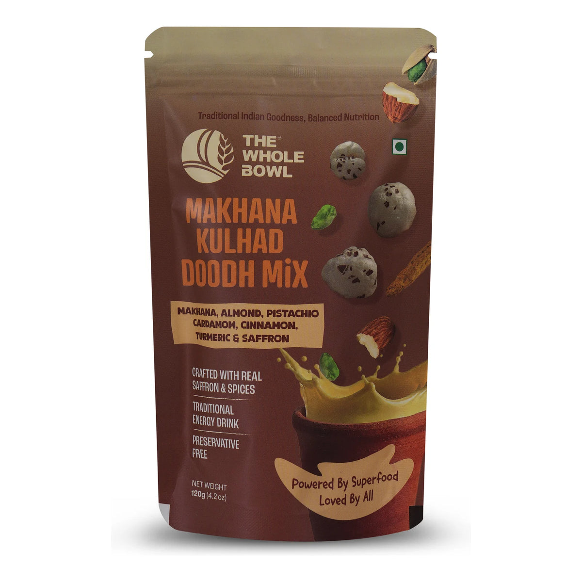 Makhana Kulhad Doodh Mix pouch, front