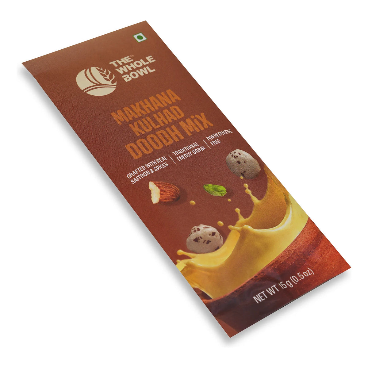 Makhana Kulhad Doodh Mix single-serve sachet, second angle