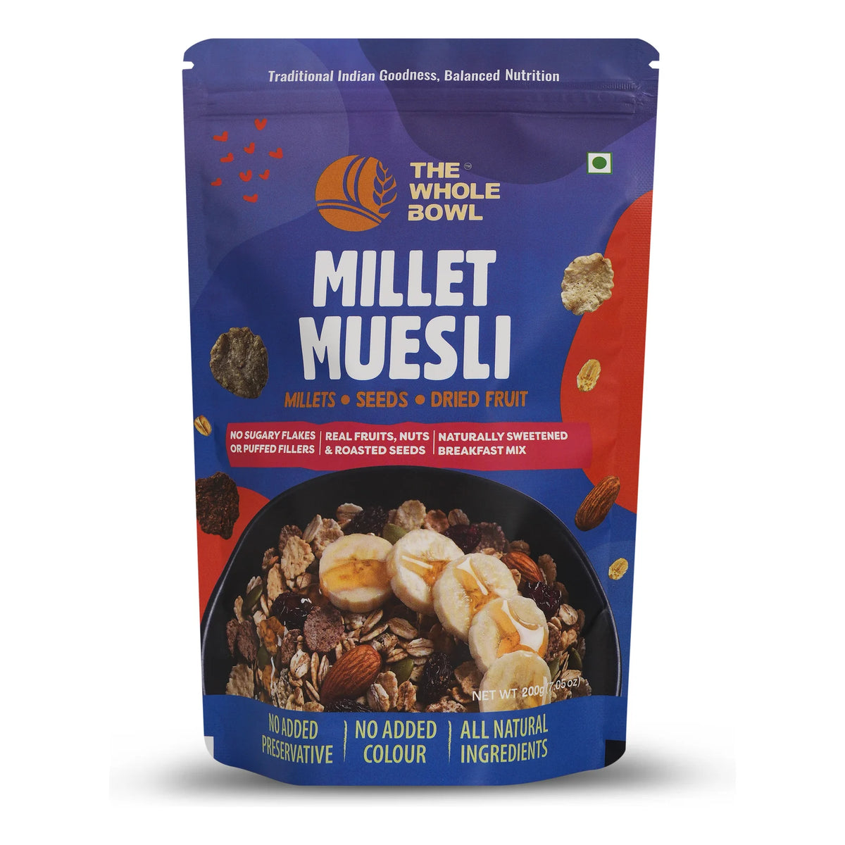 Millet Muesli pouch, second angle