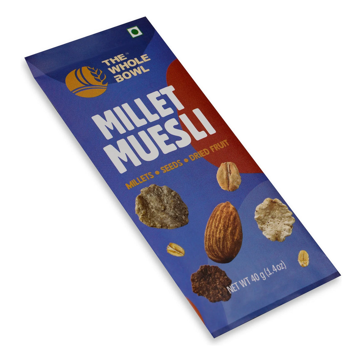Millet Muesli single-serve sachet, second angle