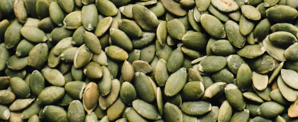 Pumpkin seeds, close up