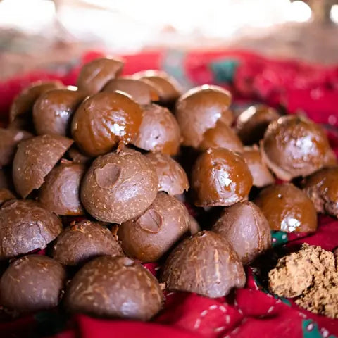 Blocks of raw jaggery