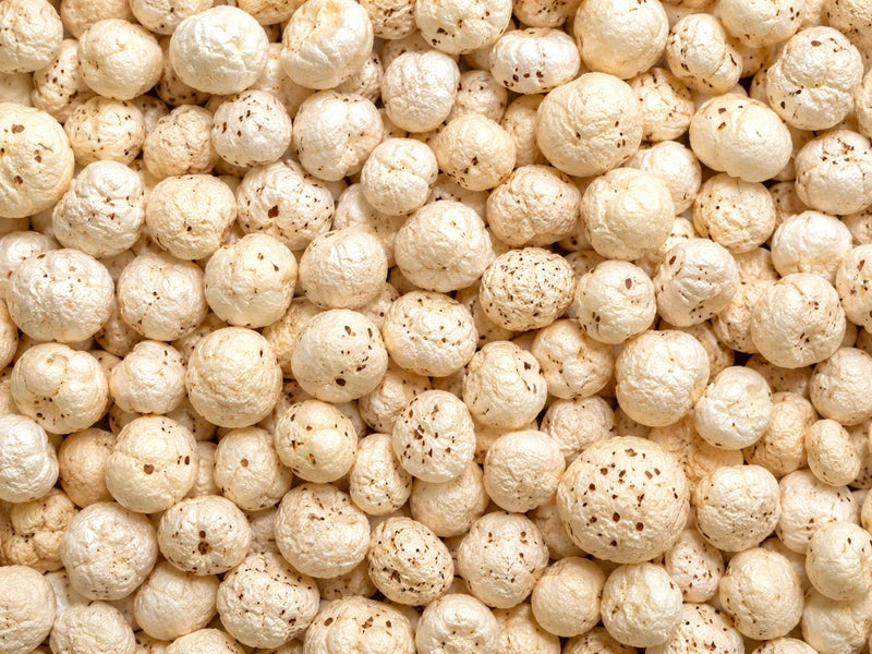 Roasted makhana and seeds close up